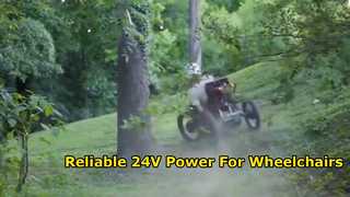 24V 12Ah Lithium Battery Pack | 240Wh Battery for Electric Wheelchairs, Medical Devices
